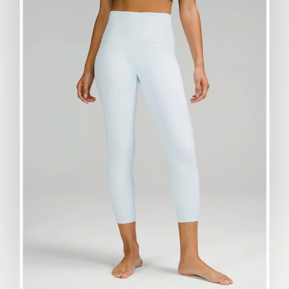 NWT $98 Lululemon Align™ High-Rise Pant 25" in Powder Blue Leggings - Picture 4 of 11